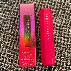 Fenty Beauty Poutsicle Juicy Satin Bright Red Lipstick Hot Blooded